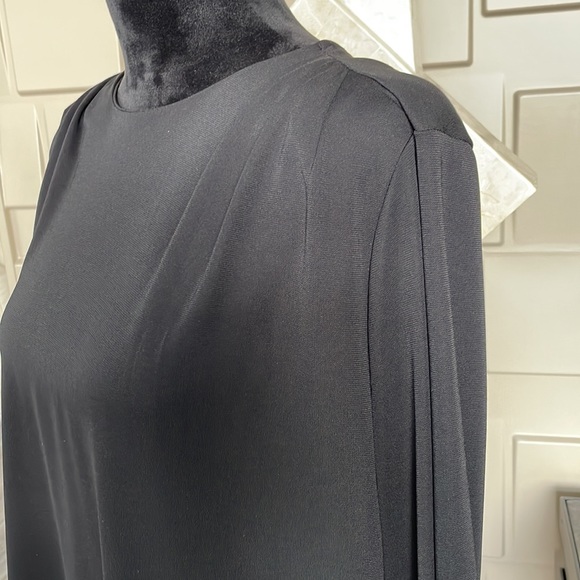 H&M blouse top shirt black long sleeve back button Size Medium - Picture 6 of 9